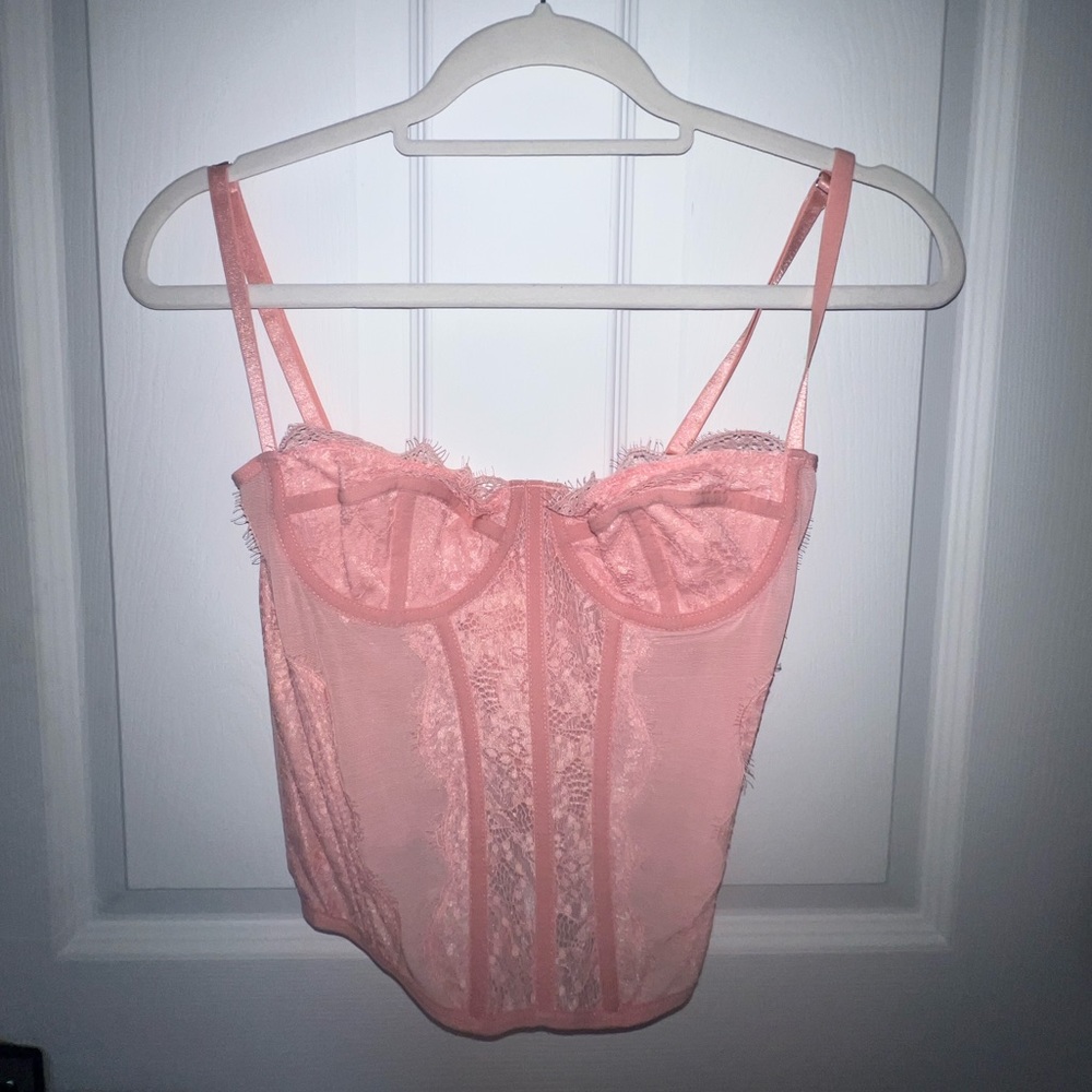 PINK CORSET TOP NEVER WORN